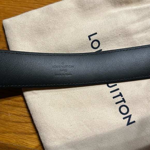 Louis Vuitton - Men’s Monogram Eclipse Belt - Black - Size 34 / 85 - Picture 4 of 12
